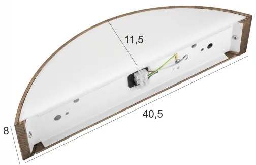 Brilagi - LED fali lámpa CARVALHO 1xE27/60W/230V tölgy-dió