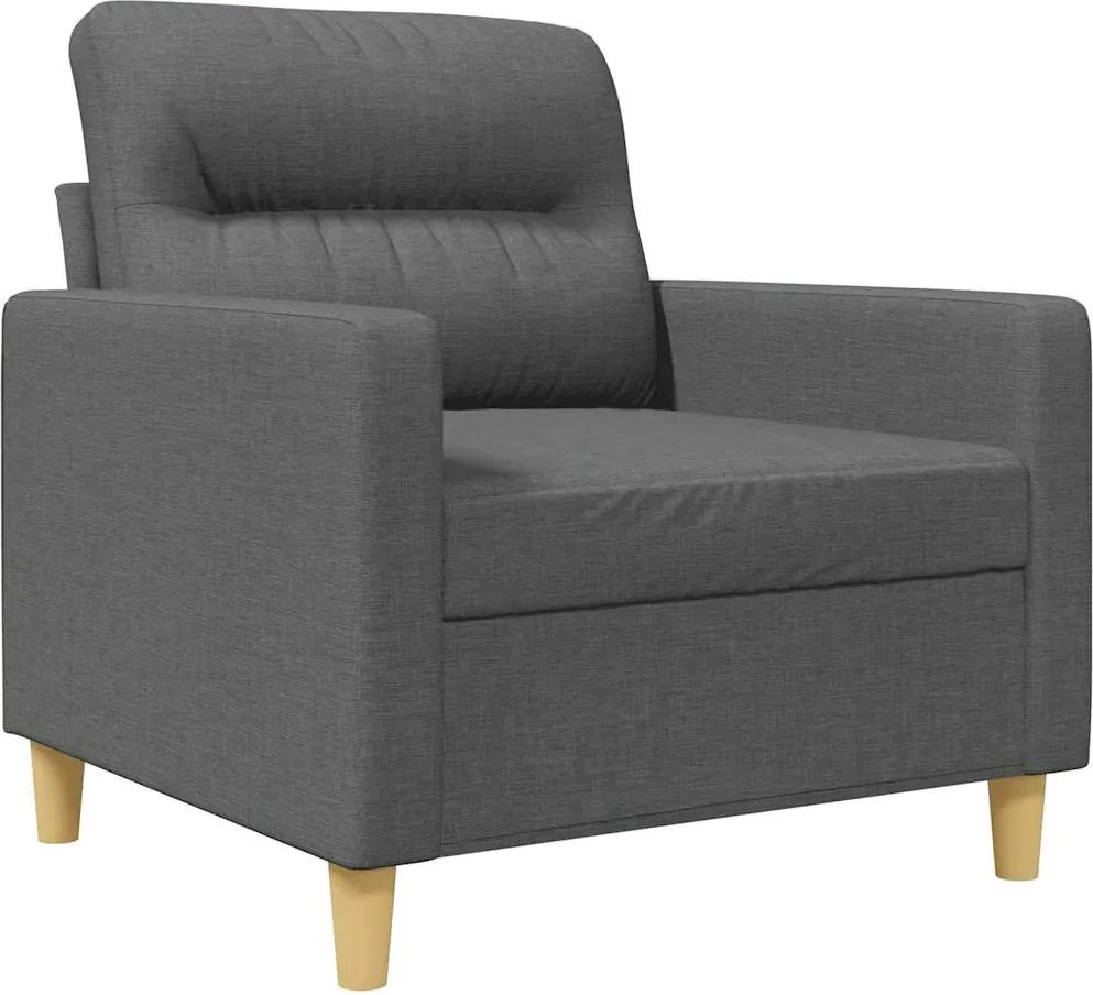 vidaXL sötétszürke szövet kanapéfotel 60 cm