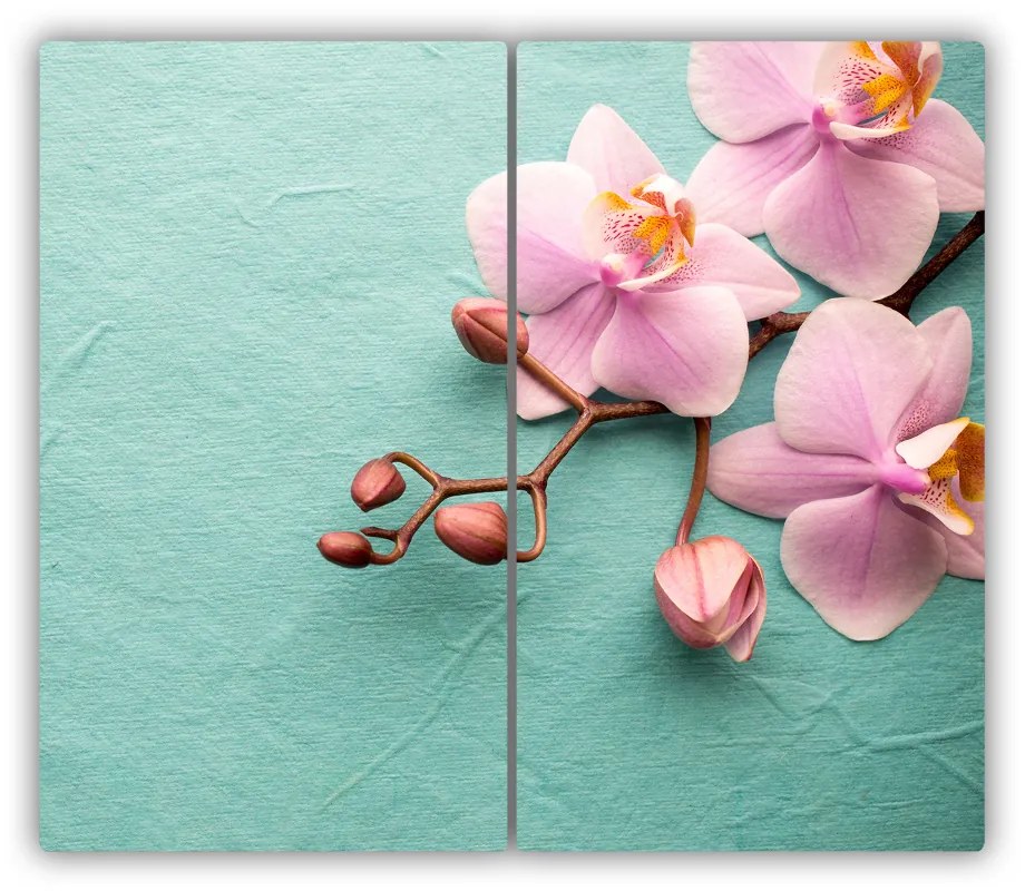 Üveg vágódeszka Orchidea 60x52 cm