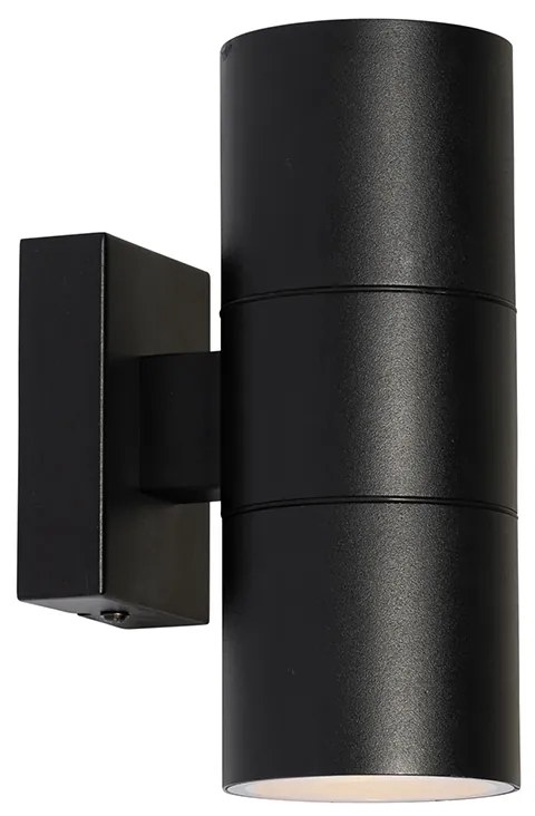 Modern kültéri fali lámpa fekete 2-lámpás AR70 IP44 - Duo