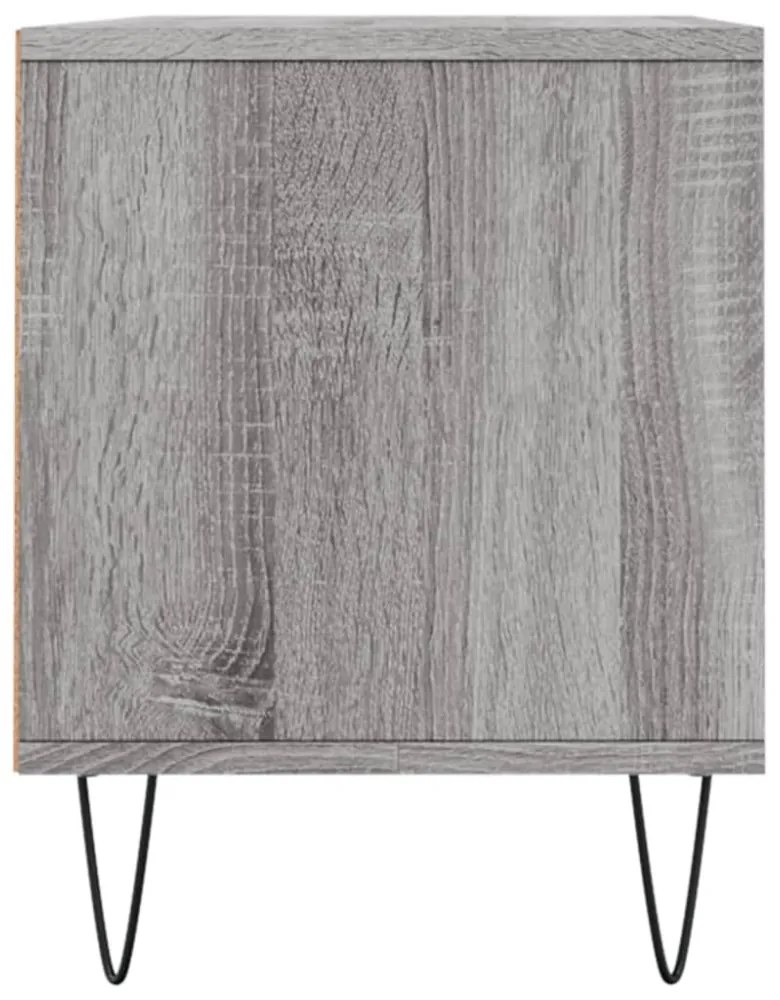 szürke sonoma színű szerelt fa TV-szekrény 100x34,5x44,5 cm