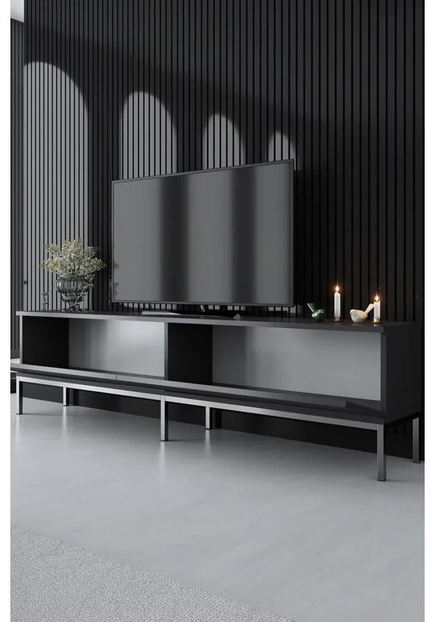 TV szekrény Lord - Anthracite, Silver