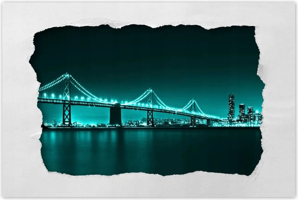 Poszterek 90x60 Türkiz kilátás híd