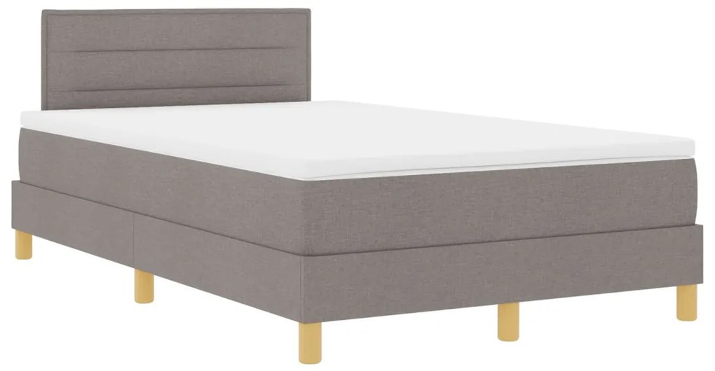 Box spring ágy matraccal, topszínű, 120x190 cm, szövet