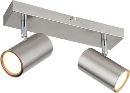 Globo 57911-2 Fali lámpa, fém matt nikkel, króm, HxSzxM: 260x60x120mm, 2x GU10 35W 230V izzók nélkül