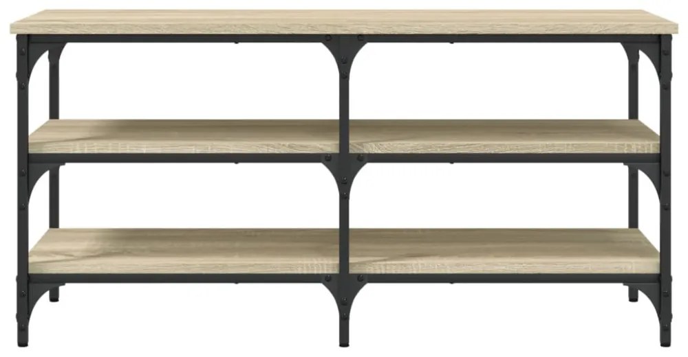 sonoma tölgy színű szerelt fa cipőpolc 100 x 38,5 x 49 cm