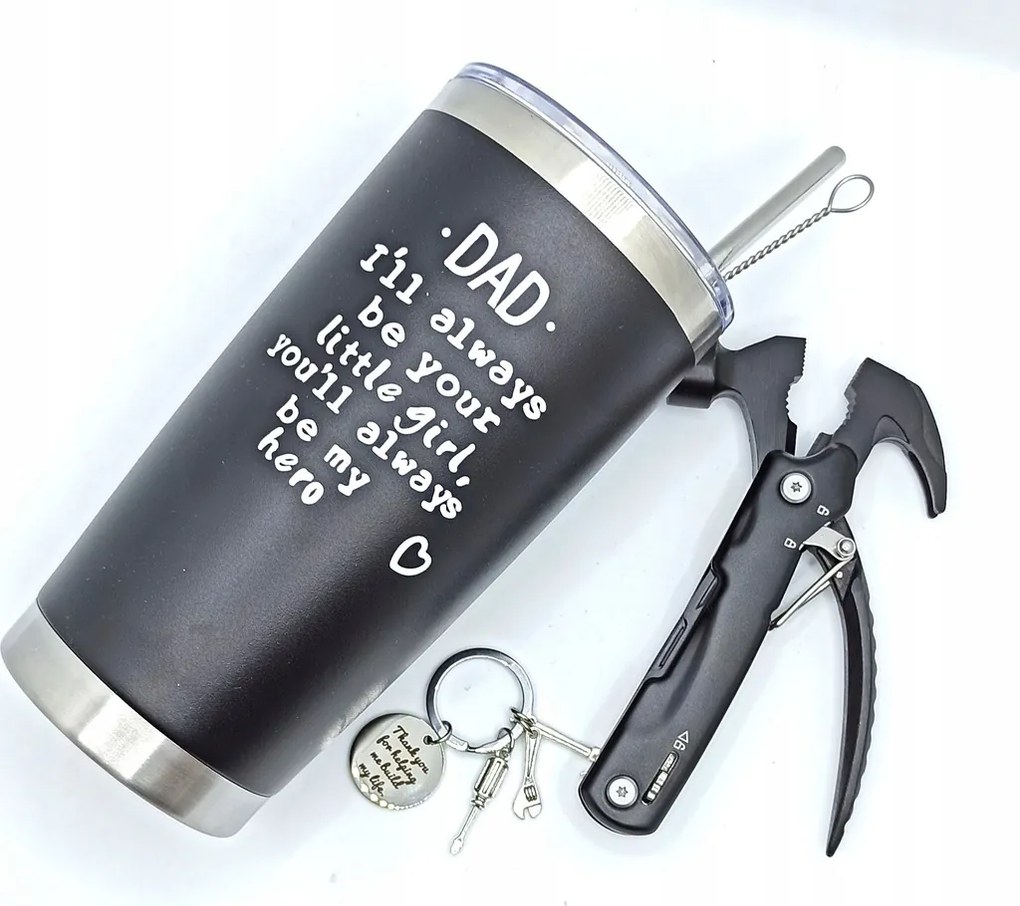 Termo Bögre Multifunkciós Eszközzel Ajándék szett Apukáknak