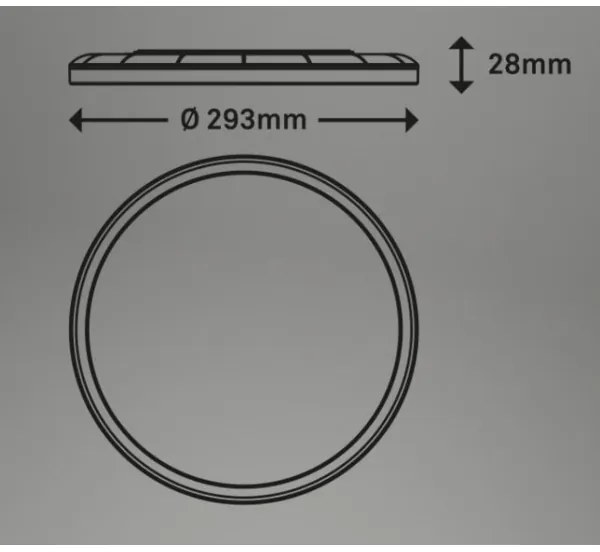 Briloner 7079-016 - SLIM LED 18W 230V 2700-6500K dimmelhető + távirányító