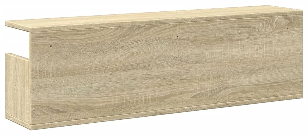 sonoma tölgy színű szerelt fa faliszekrény 100 x 20 x 30 cm