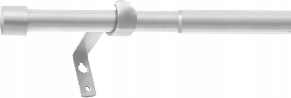 Teleszkópos Függönykarnis Állítható Függönykarnis Szimpla Fém 120-230CM Ezüst