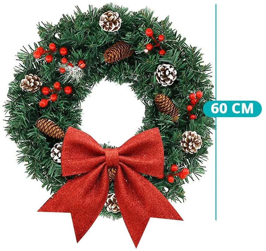 Karácsonyi ajtódísz 60cm