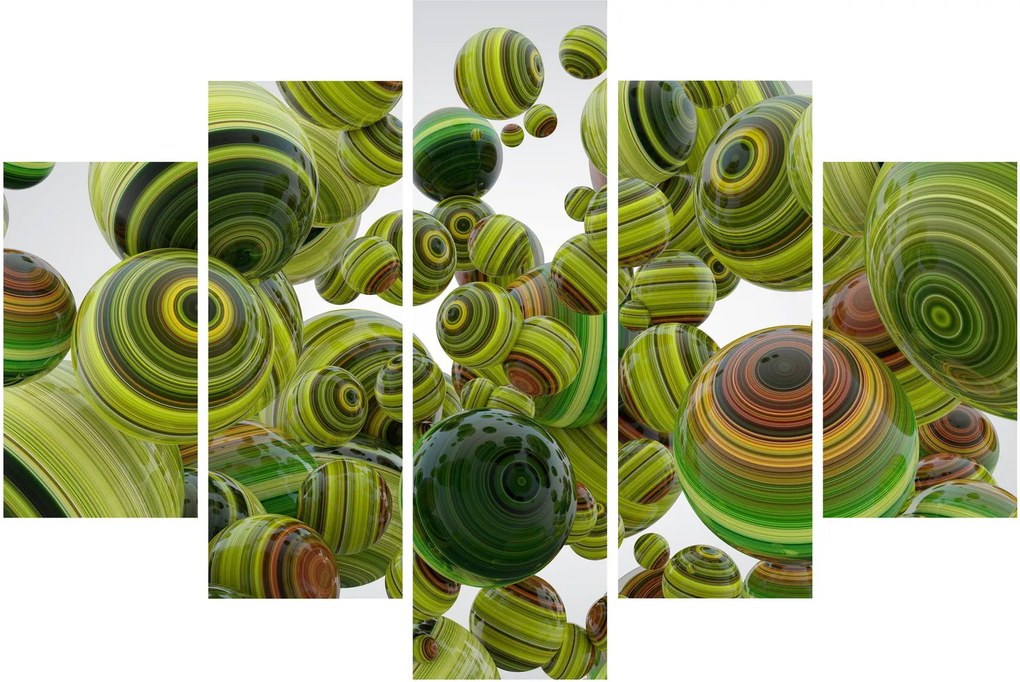 Csíkos gömbök képe (150x105 cm)