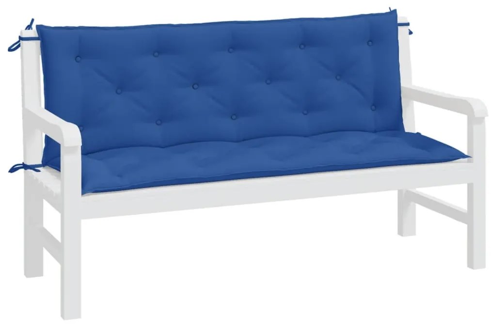 2 db kék oxford szövet kerti padpárna 150 x 50 x 7 cm