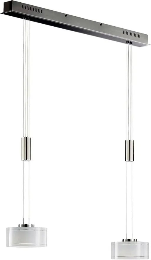 FISCHER & HONSEL 60968 LAVIN Többágú Függesztett Lámpa Nikkel LED IP20