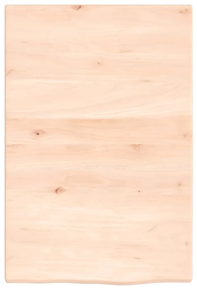 kezeletlen tömör fa fürdőszobai pult 40x60x2 cm