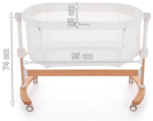 PETITE&MARS - Bölcső 2in1 GLORY szürke