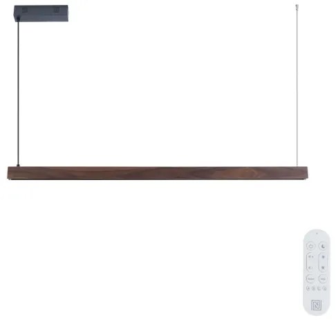 Immax NEO 07300L-LED Dimmelhető függeszték MADEIRA 26W/230V Wi-Fi Tuya 122 cm dió