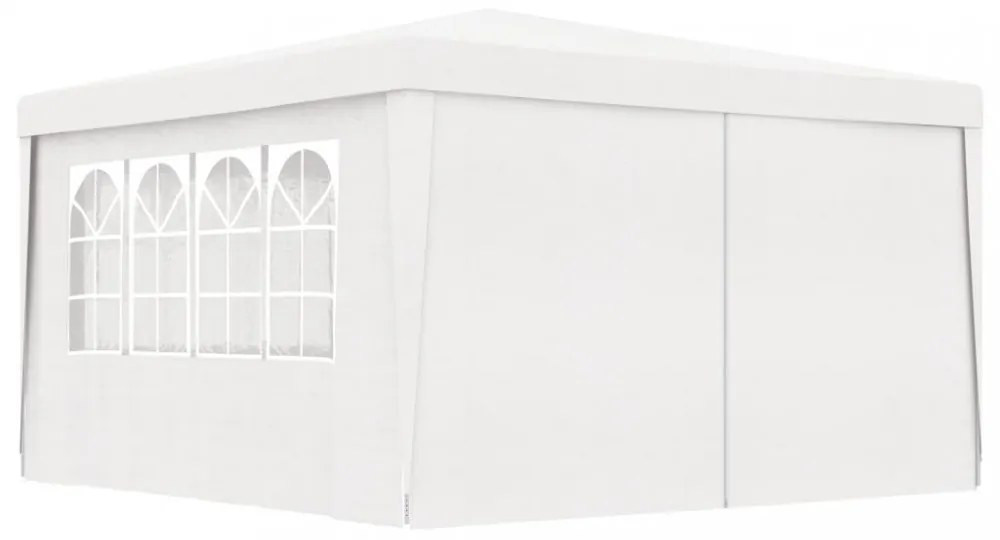fehér rendezvénysátor oldalfalakkal 4 x 4 m 90 g/m²