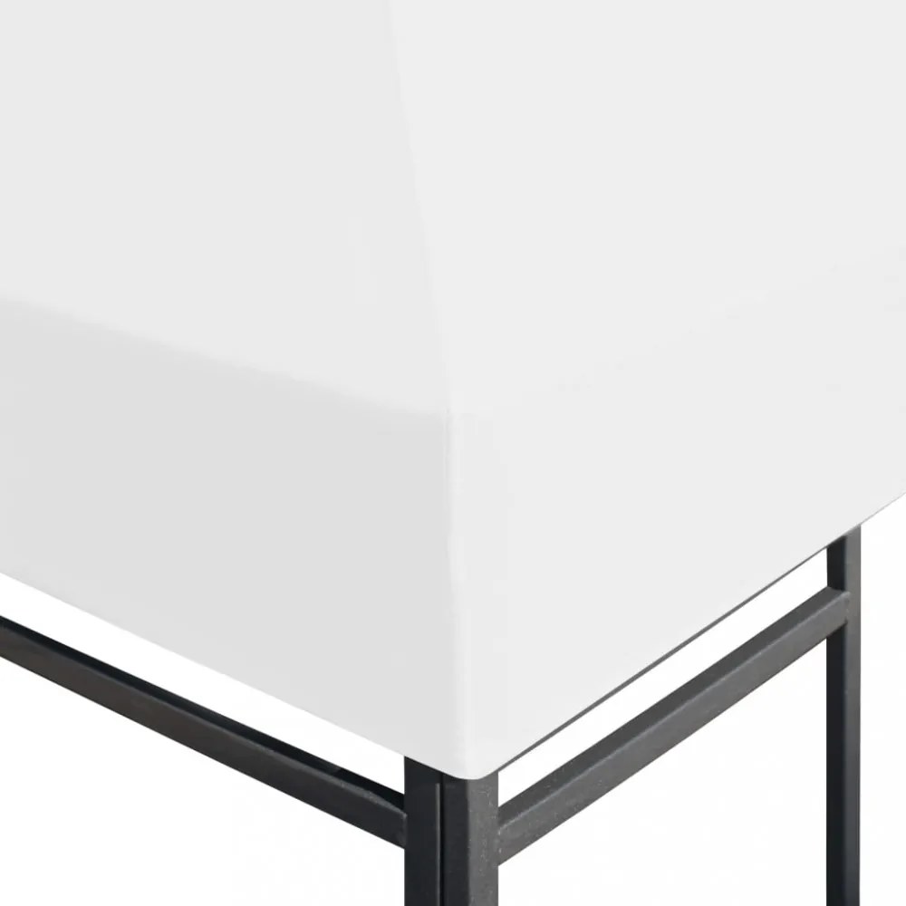 fehér pavilon-tetőponyva 270 g/m² 4 x 3 m