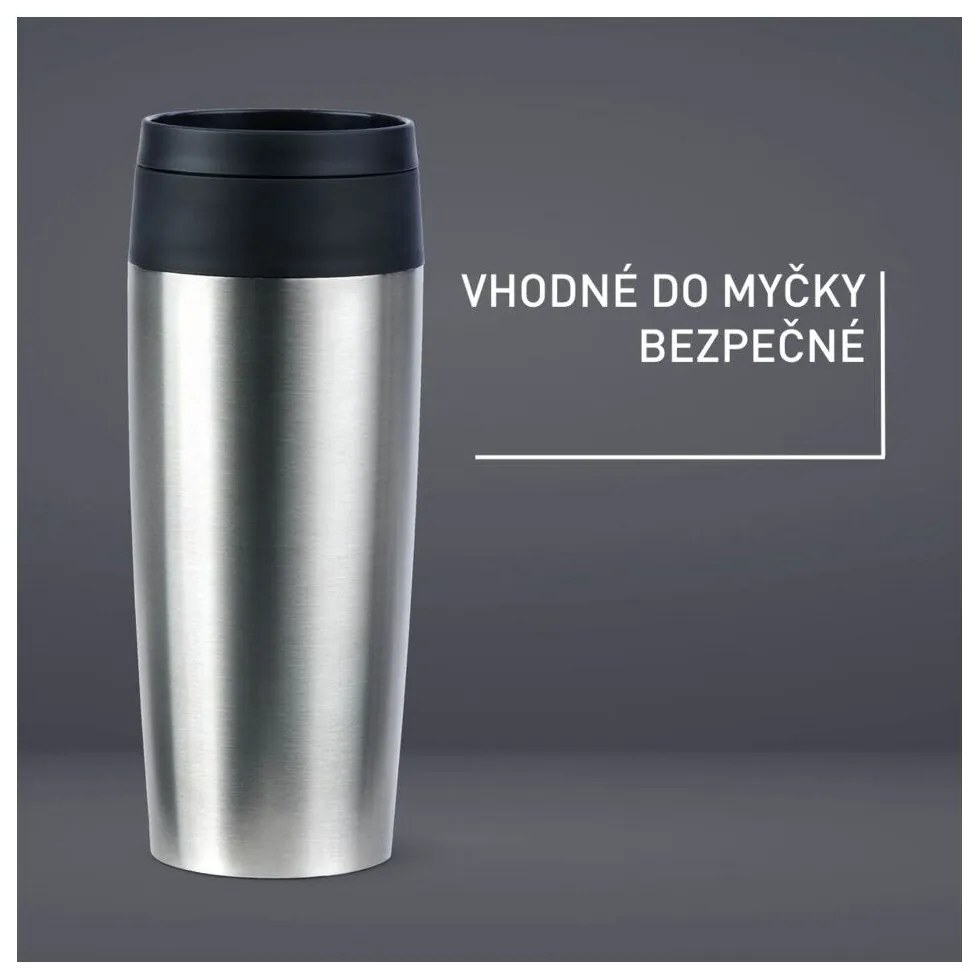 Ezüstszínű utazóbögre 360 ml – Tefal