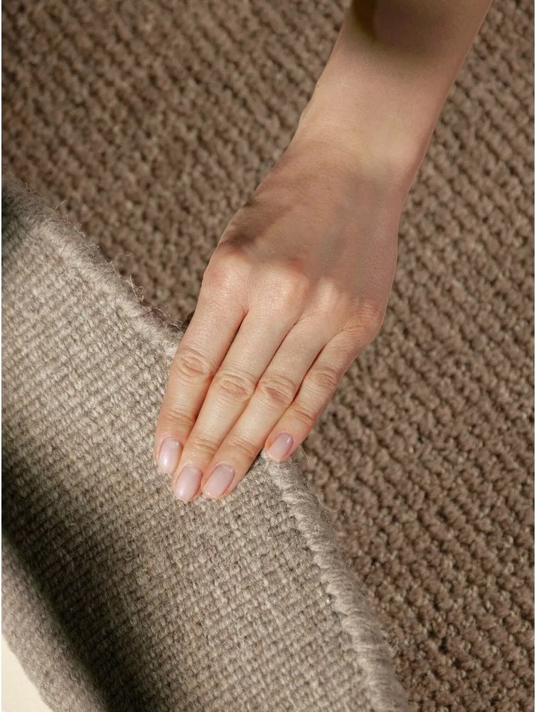 Bézs kézi szövésű gyapjú kerek szőnyeg ø 160 cm Greenwich – Ted Baker