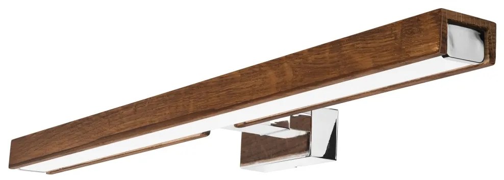 Brilagi-LED Fürdőszobai tükörmegvilágítás WOODY MIRROR LED/12W/230V IP44 tölgy/króm