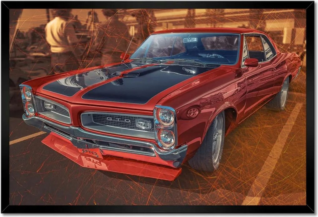 Poszterek keretben 60x40 Pontiac Gto Autó