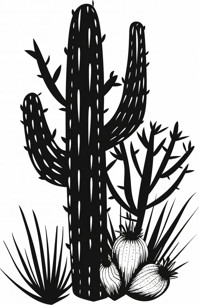 Poszter 64x90cm Kaktusz a karsztban