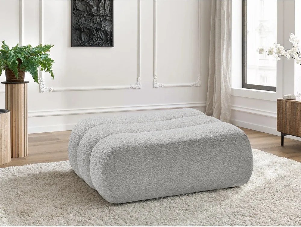 Világosszürke buklé lábtartó Azra – Bobochic Paris