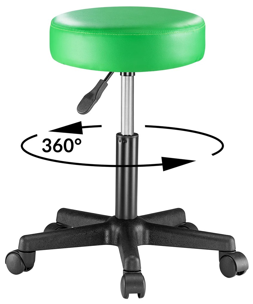 Casaria® Gurulós puff - zöld