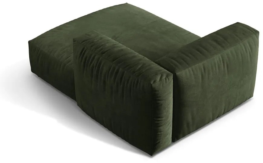 Zöld bársony kanapé modul (jobb oldali) Martina – Micadoni