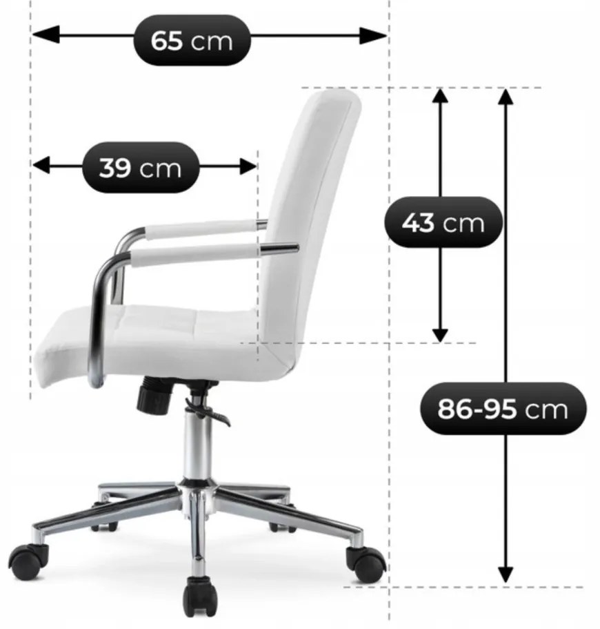 Junior Forgószék Fehér Színben. ASTRO