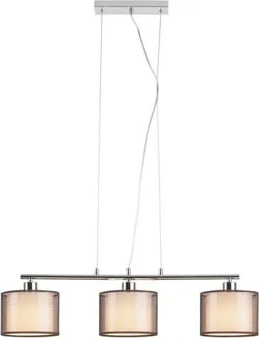Rabalux függeszték e27 3x60w króm/barna anastasia