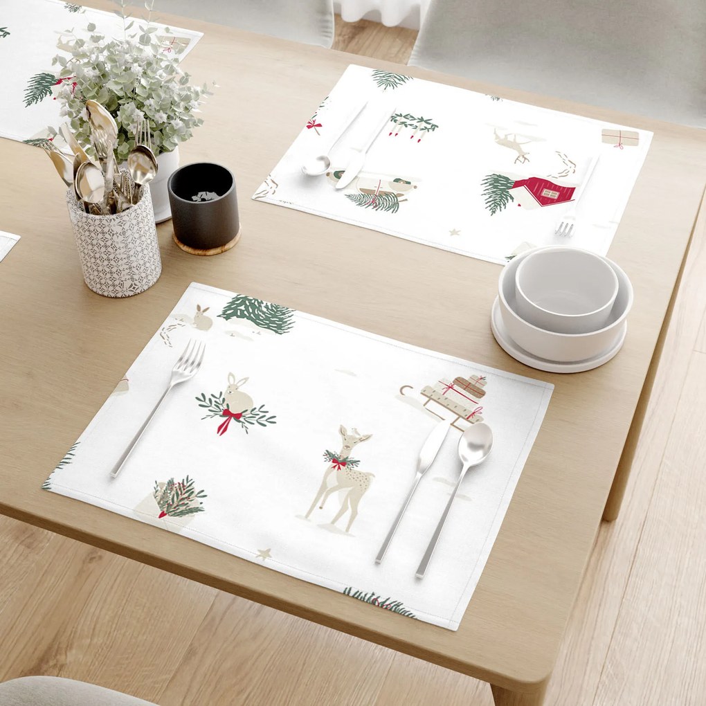 Goldea reggeliző alátét - extra erős 100% - os pamut - tradicionális karácsonyi - 2db 30 x 40 cm