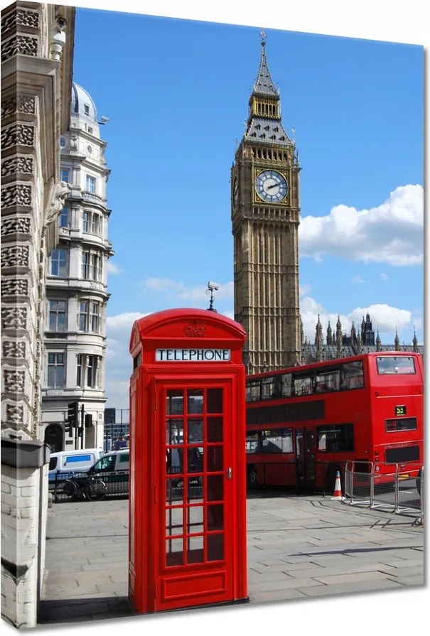 Vászonkép 50x70 London BigBen fülke