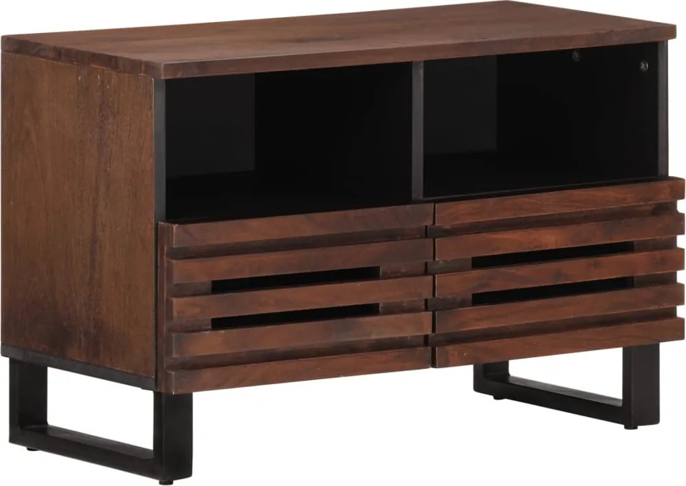 vidaXL barna tömör mangófa TV-szekrény 70 x 34 x 46 cm