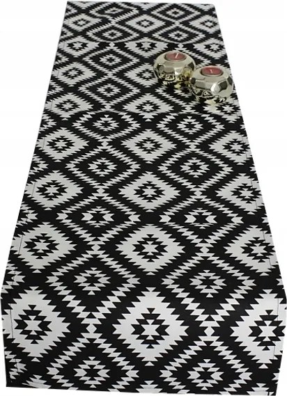 Futófelület fekete-fehér Vastag Szövet 40x140 tarka