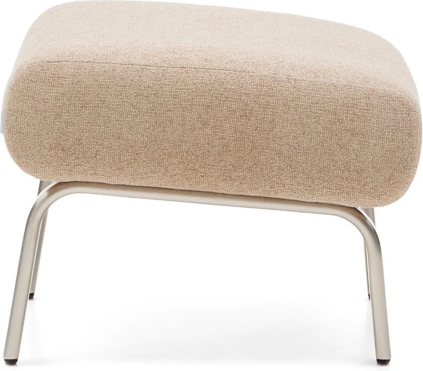 Világosbarna zsenília lábtartó Amsen – Kave Home