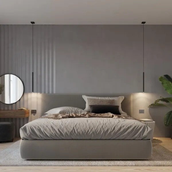 Sollux SL.0469 -  Csillár zsinóron PASTELO 1 1xG9/8W/230V fekete