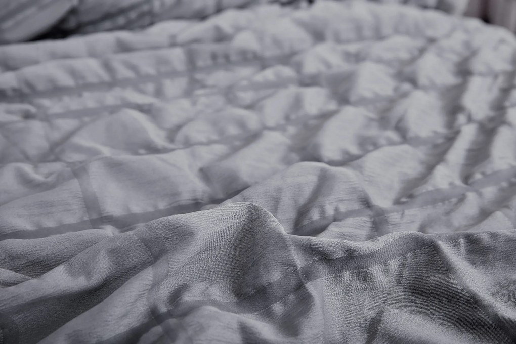 Krepp Polycotton ágynemű Neapol Sötétszürke 200x140cm+90x70cm TiaHome kopia
