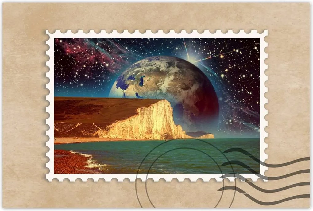 Poszterek 60x40 Bolygó a szikla mögött