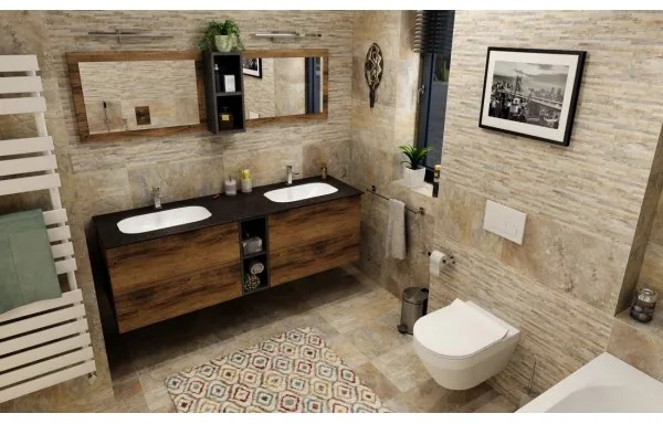 Sapho - Süllyesztett mosdó IMPALA 58,8x35,5 cm fehér