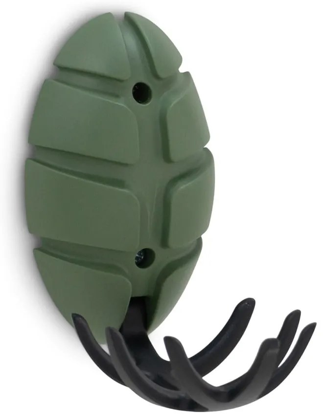 Sötétzöld fali akasztó Bug – Spinder Design