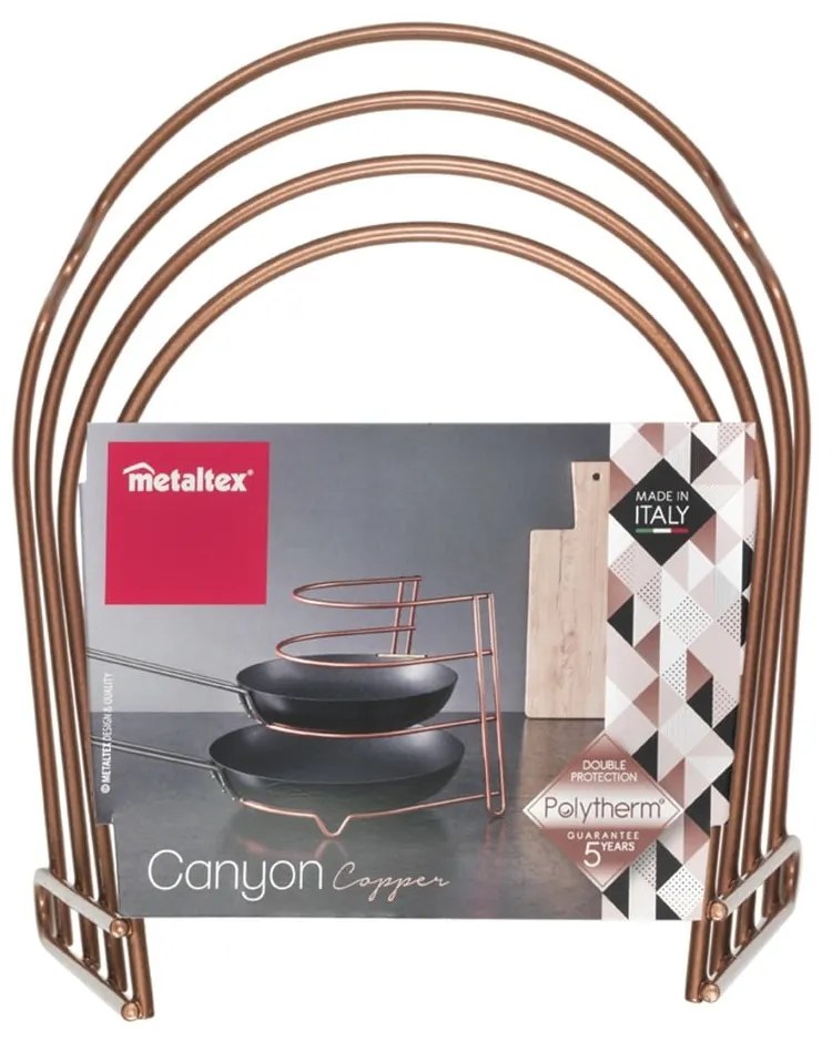 Sárgaréz színű serpenyőtartó - Metaltex