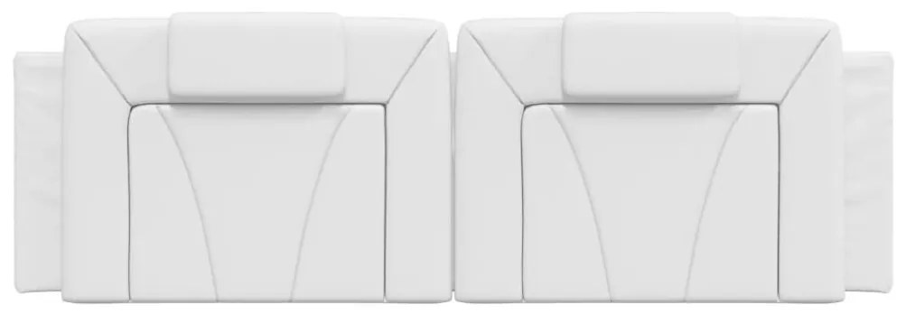 fehér műbőr fejtámla párna Viana 160 cm