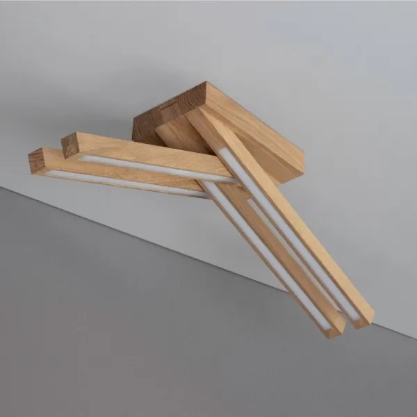 Spot-Light 2246474 - LED felületre szerelhető csillár LINUS 4xLED/4,5W/230V matt tölgy