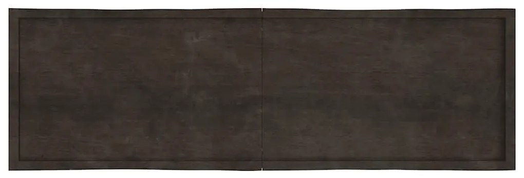 sötétbarna kezelt tömör asztallap 200x60x(2-6) cm