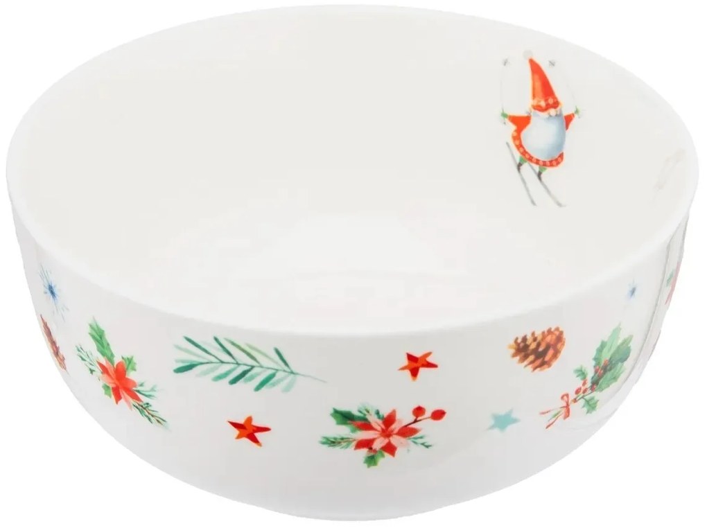 Altom porcelán tál Winter Gnomes 14 cm, 600 ml