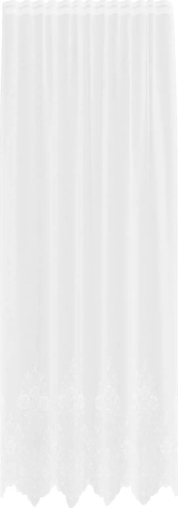 vidaXL Csipkés Függöny függönyökkel Fehér 280 x 150 cm Poliészter