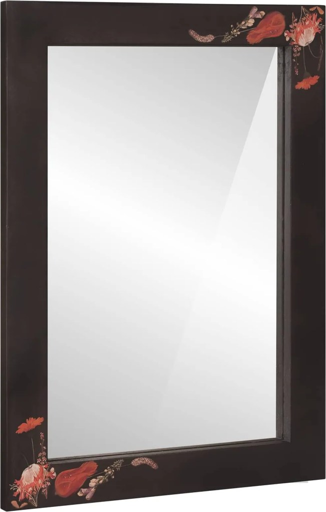 vidaXL Tükör Falra szerelhető tükörrel Sokszínű 70 x 50 x 3 cm Üveg